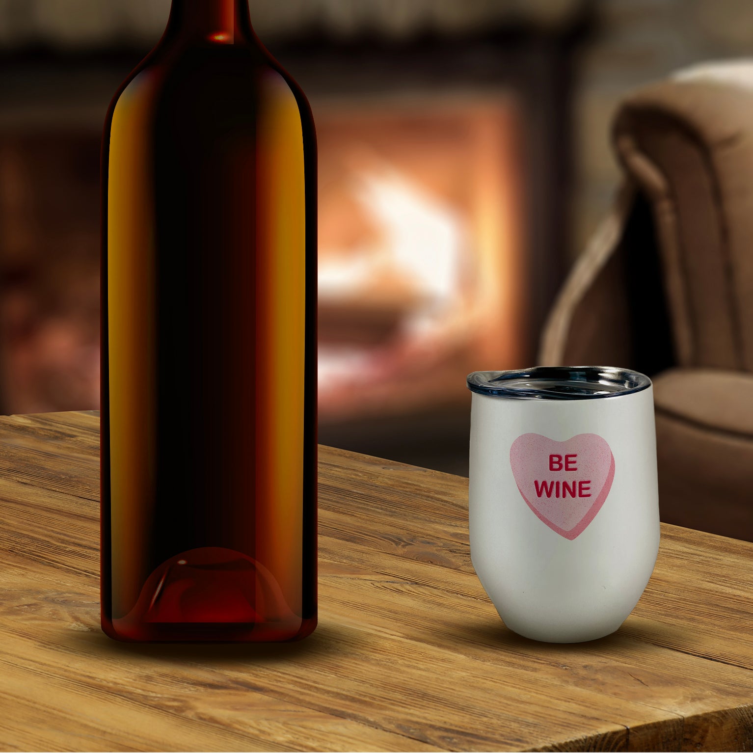 Valentine’s Day Collection (Be Wine) 12 oz Stainless Steel Wine Tumbler