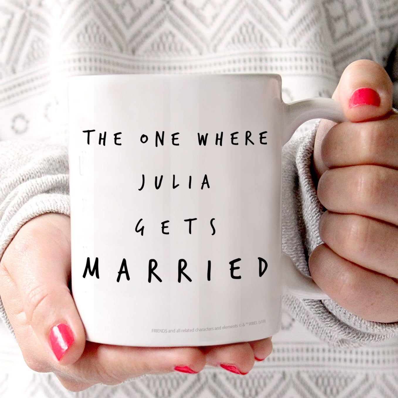 Friends the Television Show (The One With the Marriage – Personalized) 11 oz White Ceramic Mug