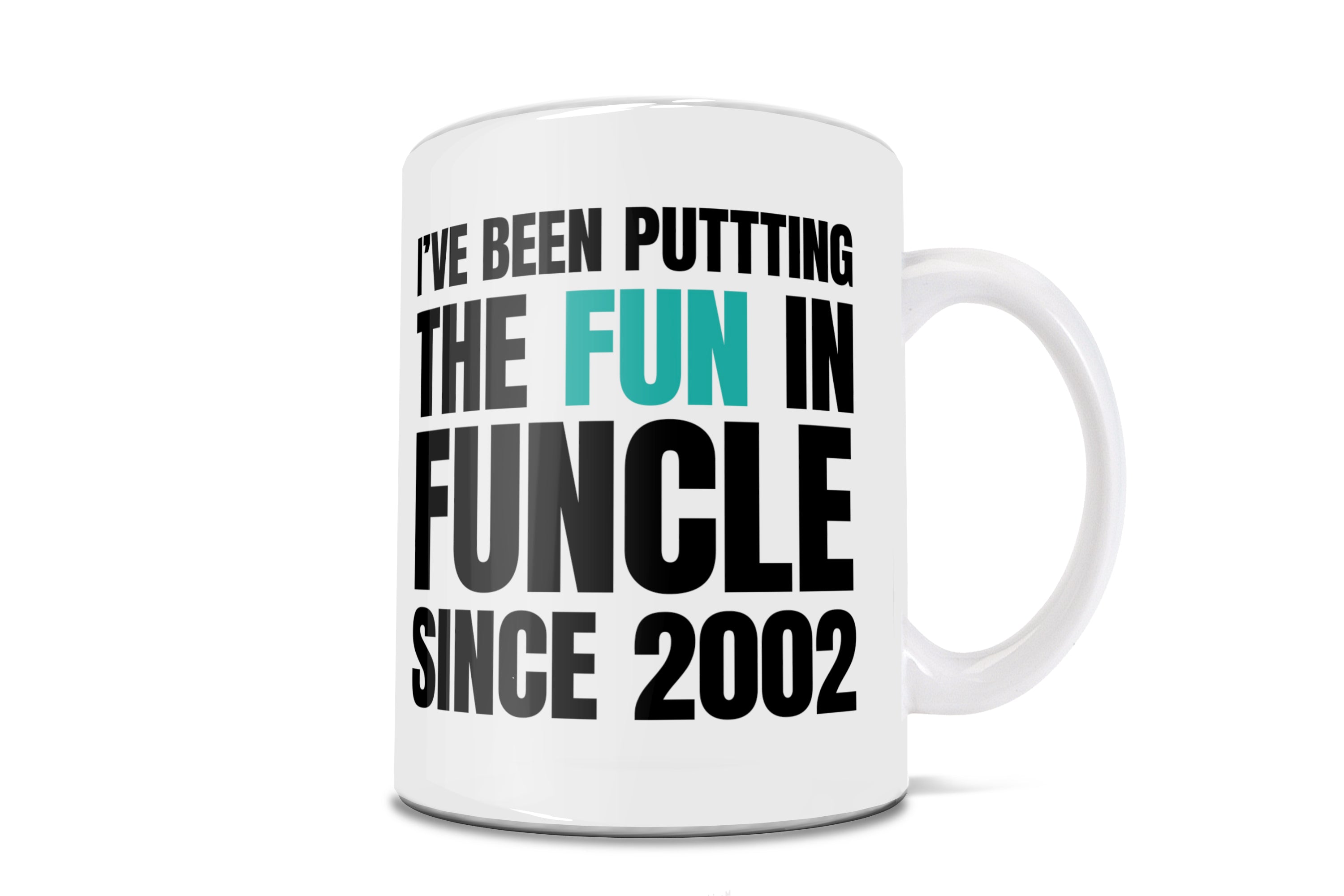 Family Collection (FUN in FUNcle – Personalize with Year) 11 oz White Ceramic Mug
