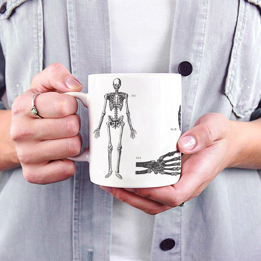 Trend Setters Original (Skeleton Anatomy) White Ceramic Mug