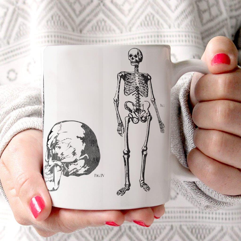 Trend Setters Original (Skeleton Anatomy) White Ceramic Mug