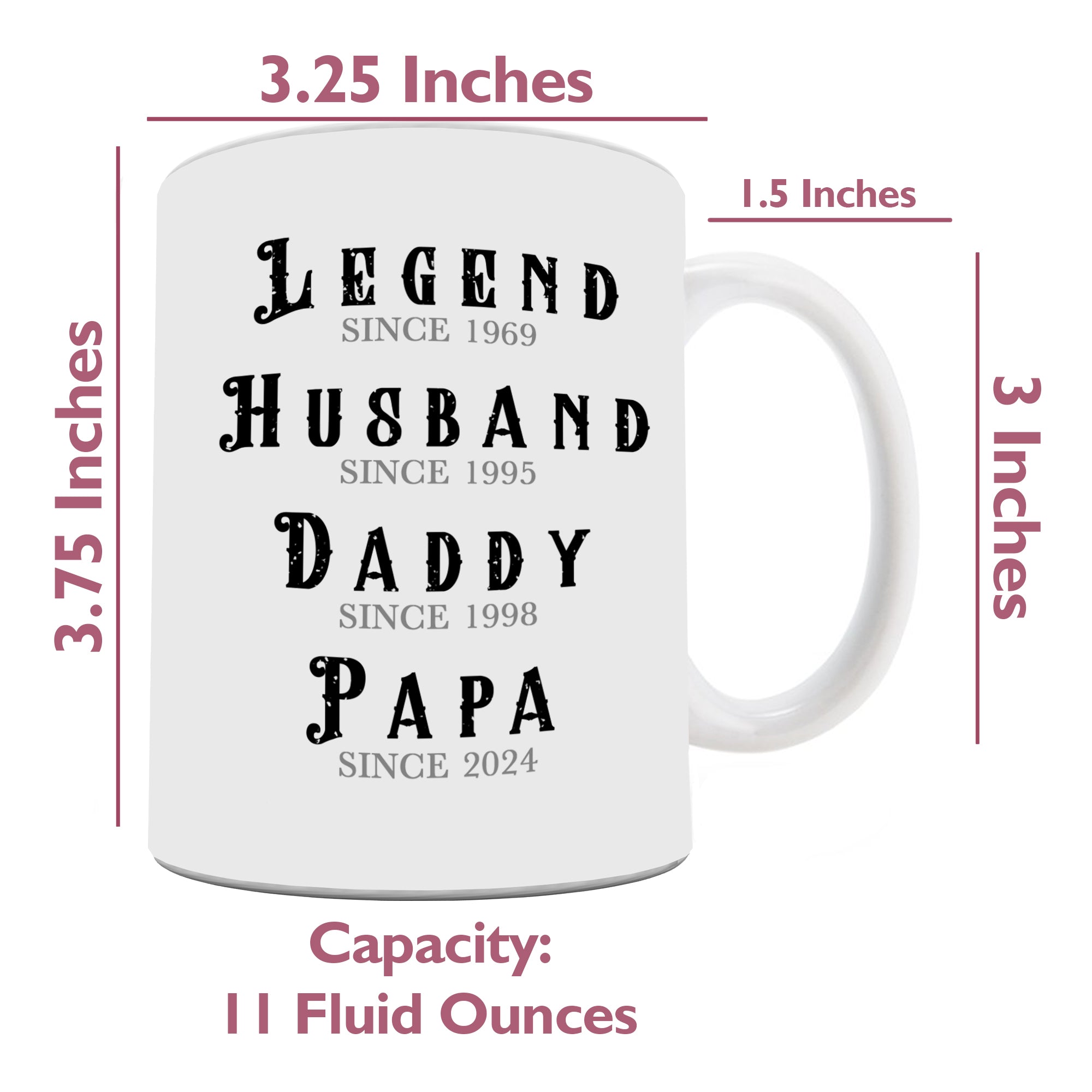 Family Collection (Legendary Man - Personalized) White Ceramic Mug