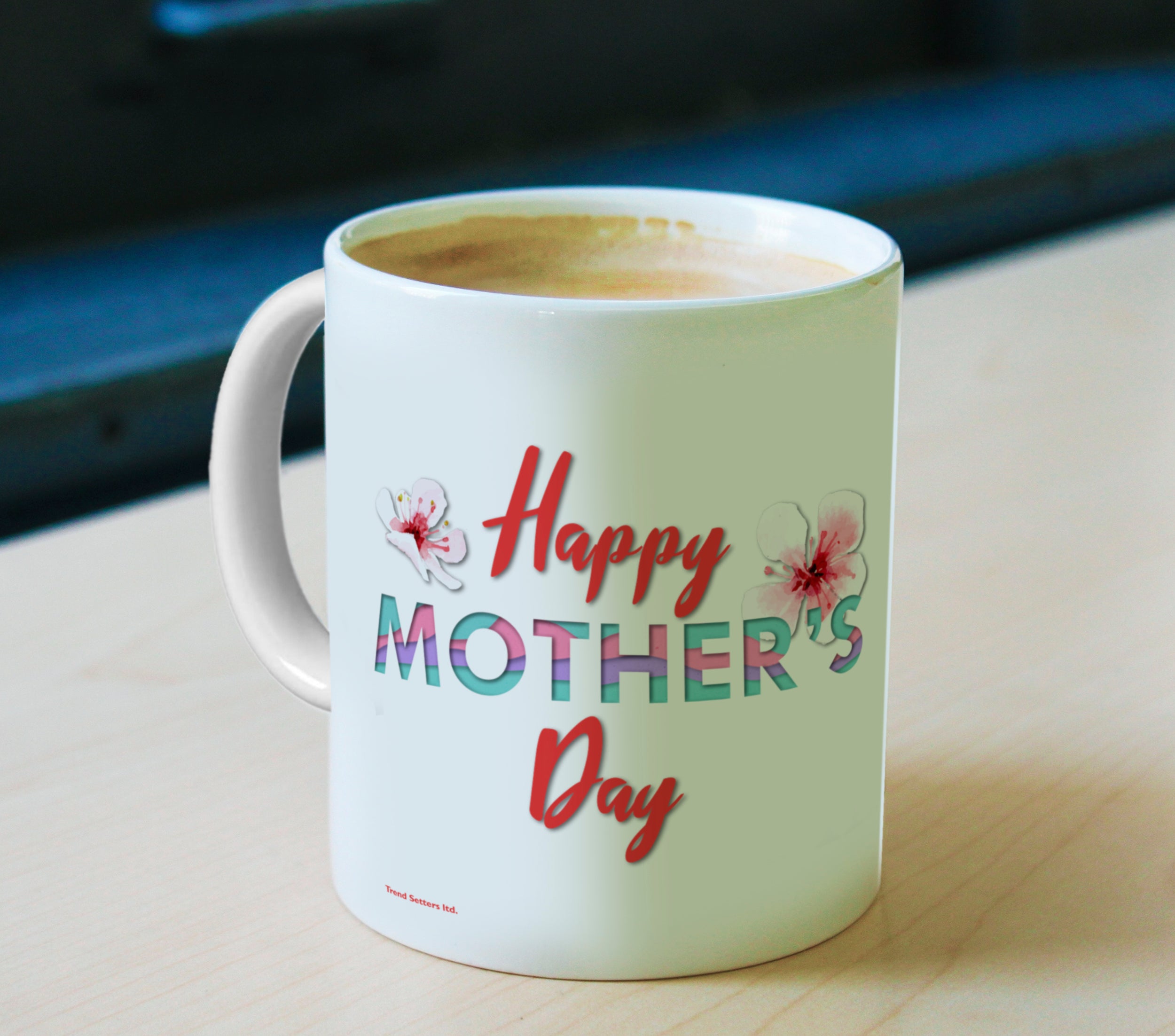 Mother’s Day Collection (Coral Heart – Personalized) 11 oz White Ceramic Mug