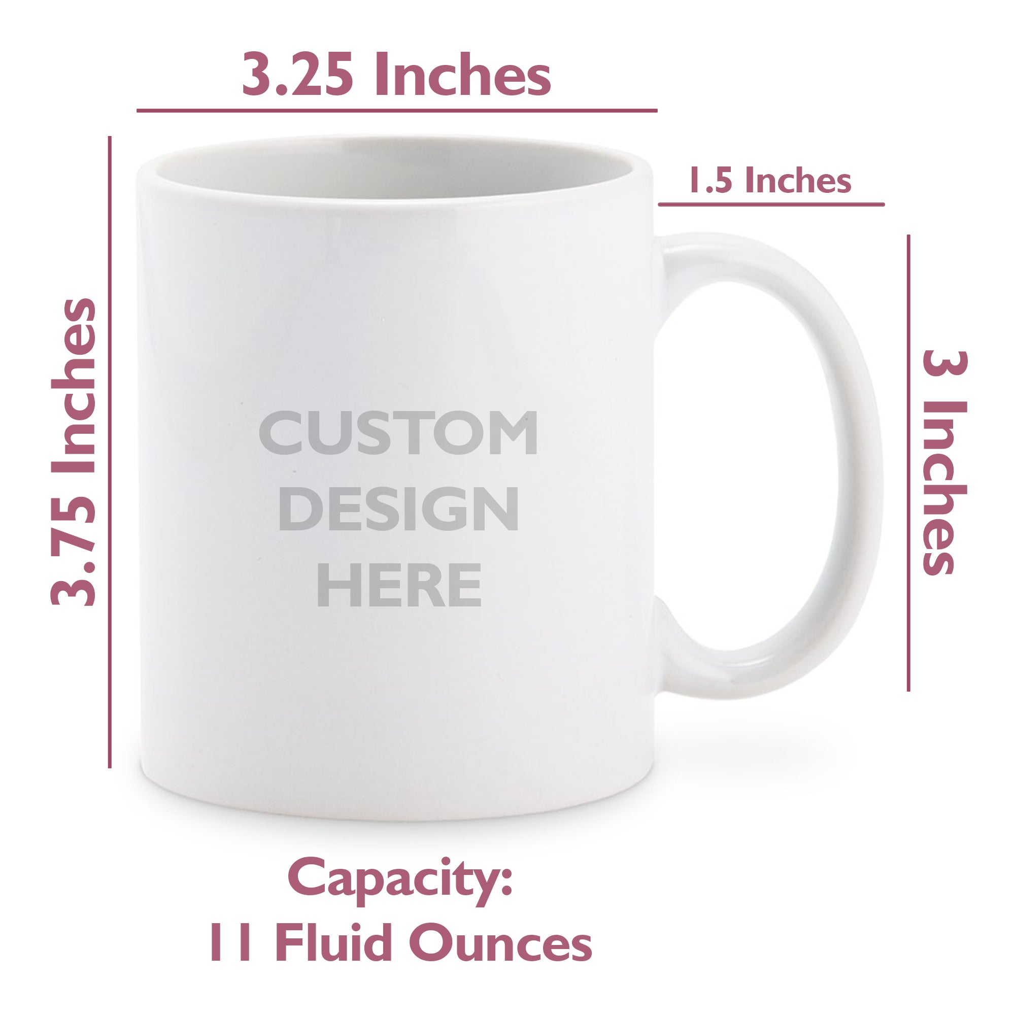Wedding Collection (Married As Eff – Personalize with Year) 11 oz White Ceramic Mug