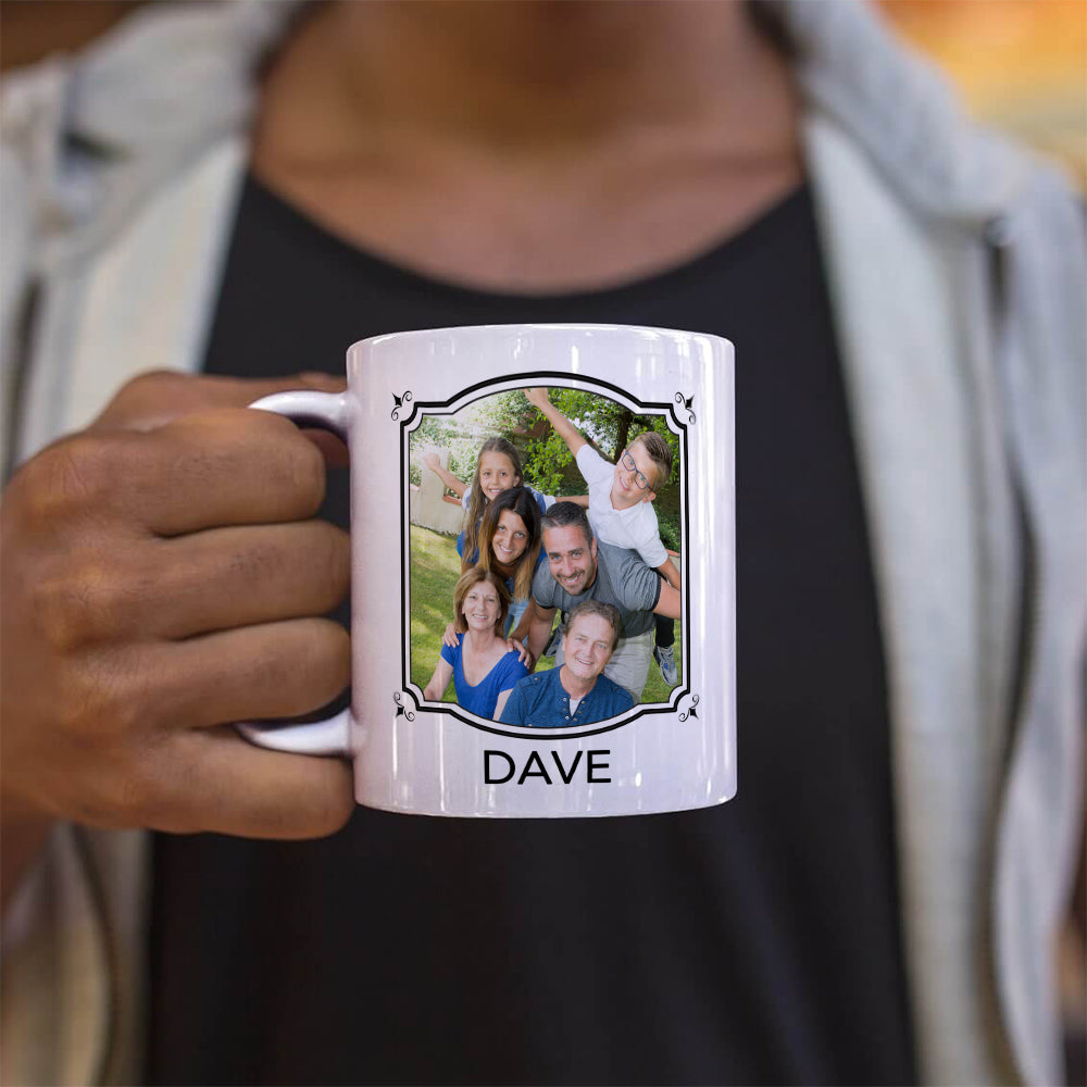 Family Collection (The Man, The Myth, The Legend - Personalized) White Ceramic Mug