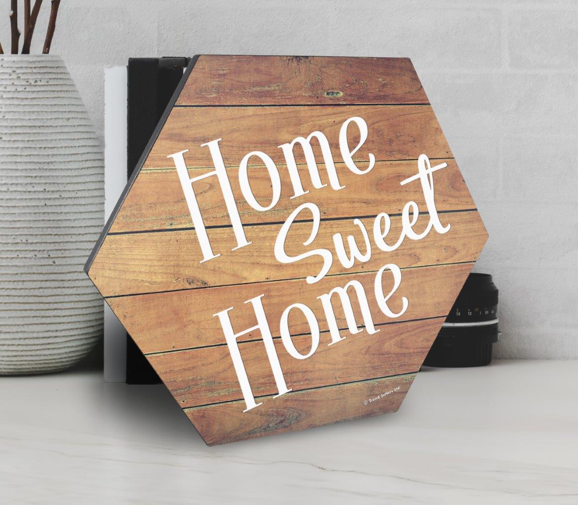 Family Collection (Home Sweet Home Wood) 11.5" X 10" KNEXAGON Wood Print