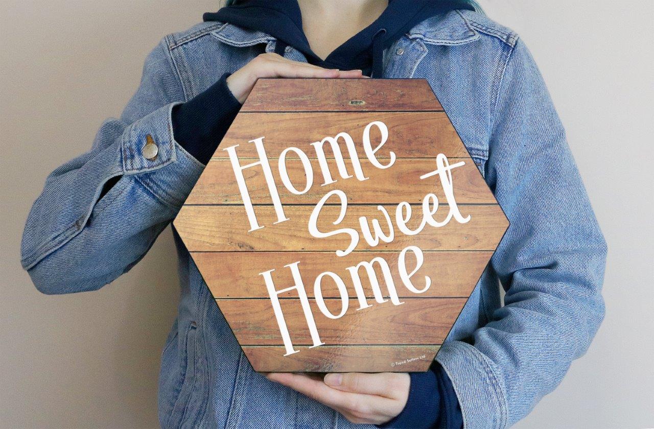 Family Collection (Home Sweet Home Wood) 11.5" X 10" KNEXAGON Wood Print