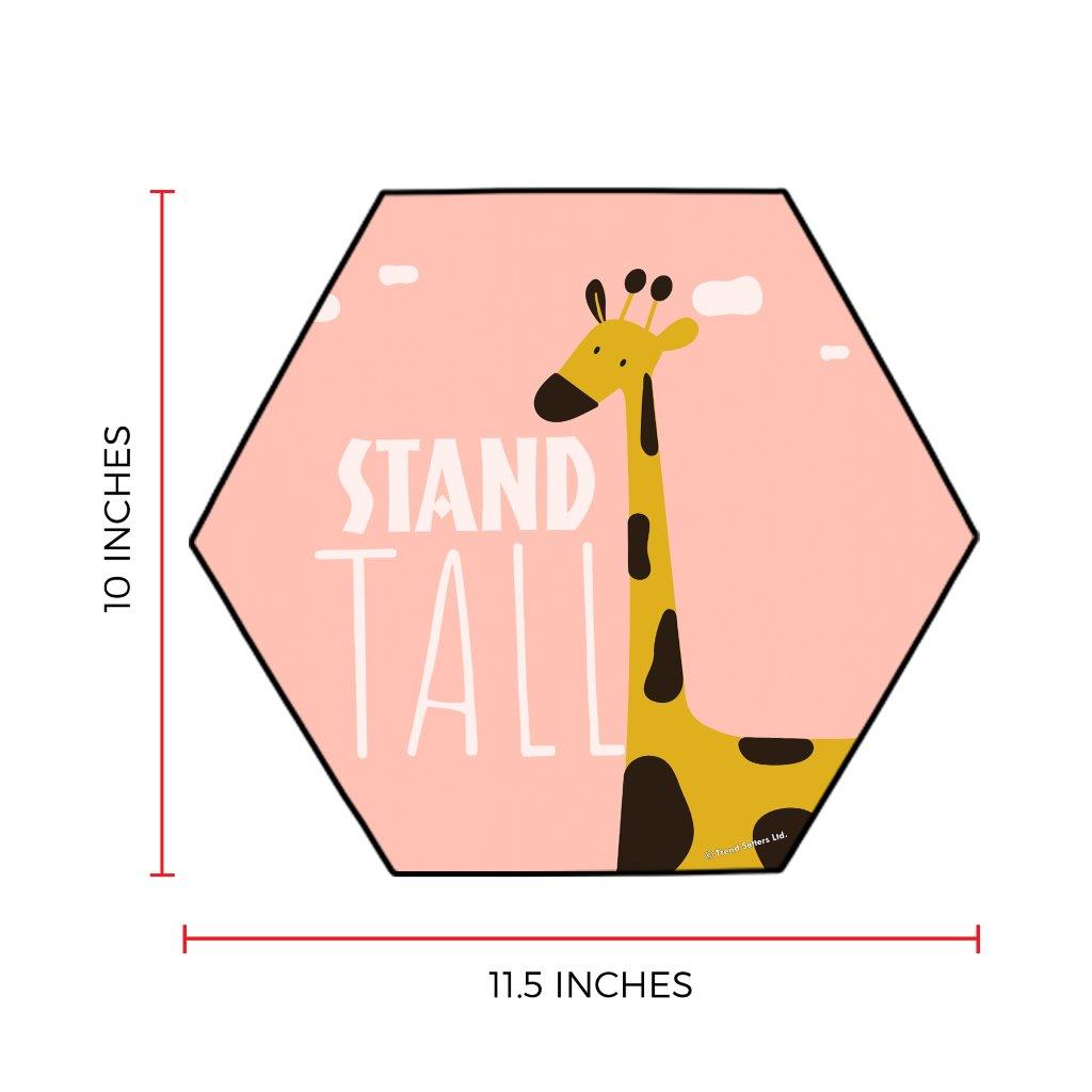 Trend Setters Original (Giraffe Quote) 11.5" X 10" KNEXAGON Wood Print