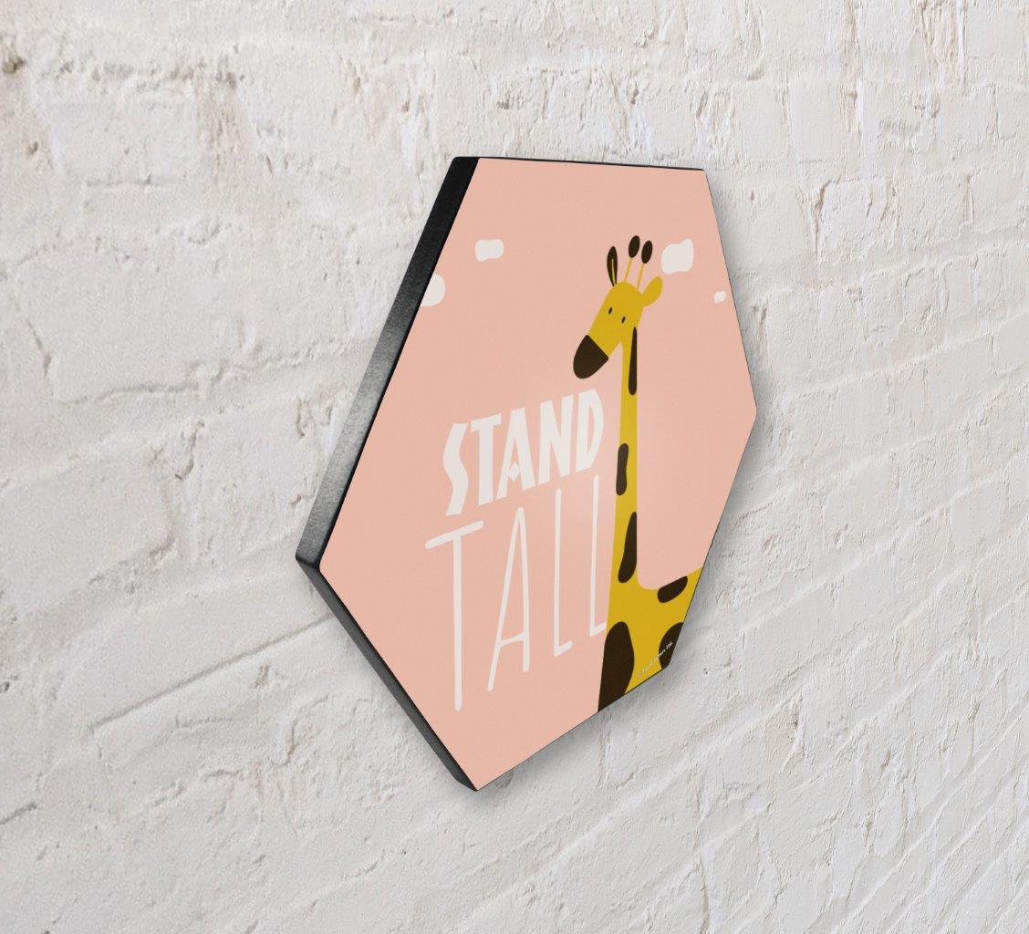Trend Setters Original (Giraffe Quote) 11.5" X 10" KNEXAGON Wood Print