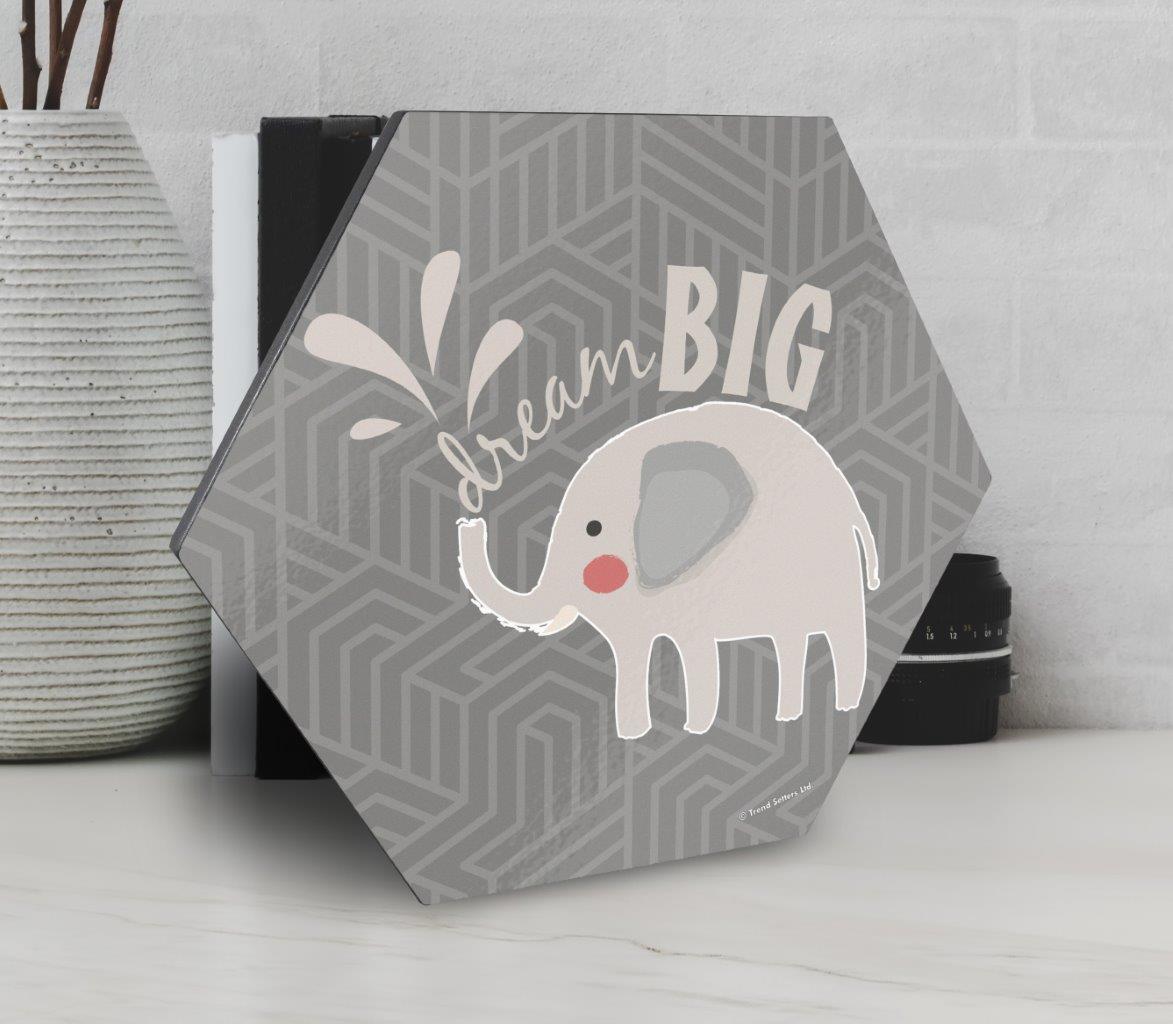 Trend Setters Original (Elephant Quote) 11.5" X 10" KNEXAGON Wood Print