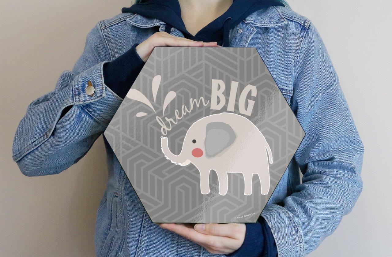 Trend Setters Original (Elephant Quote) 11.5" X 10" KNEXAGON Wood Print