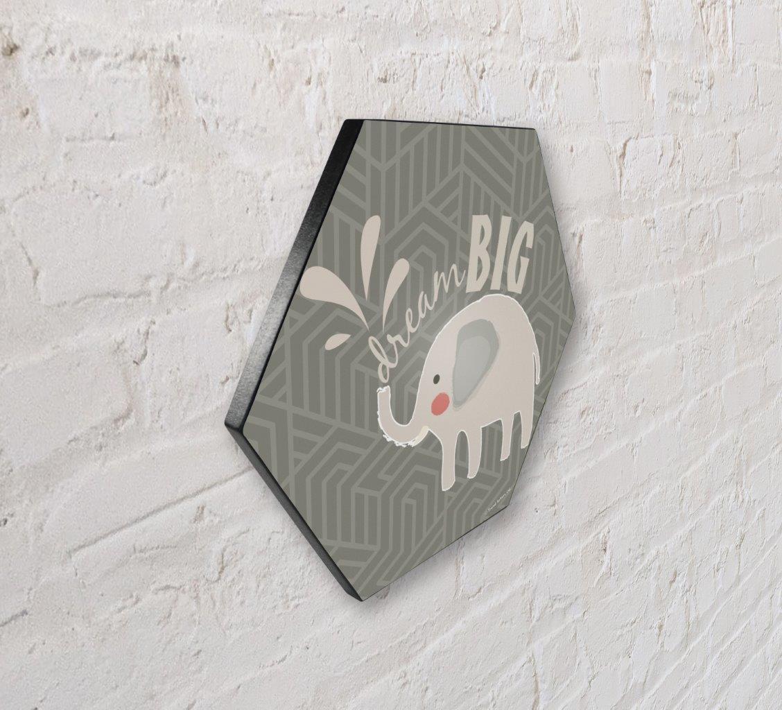 Trend Setters Original (Elephant Quote) 11.5" X 10" KNEXAGON Wood Print