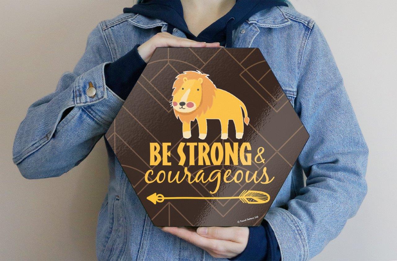 Trend Setters Original (Lion Quote) 11.5" X 10" KNEXAGON Wood Print