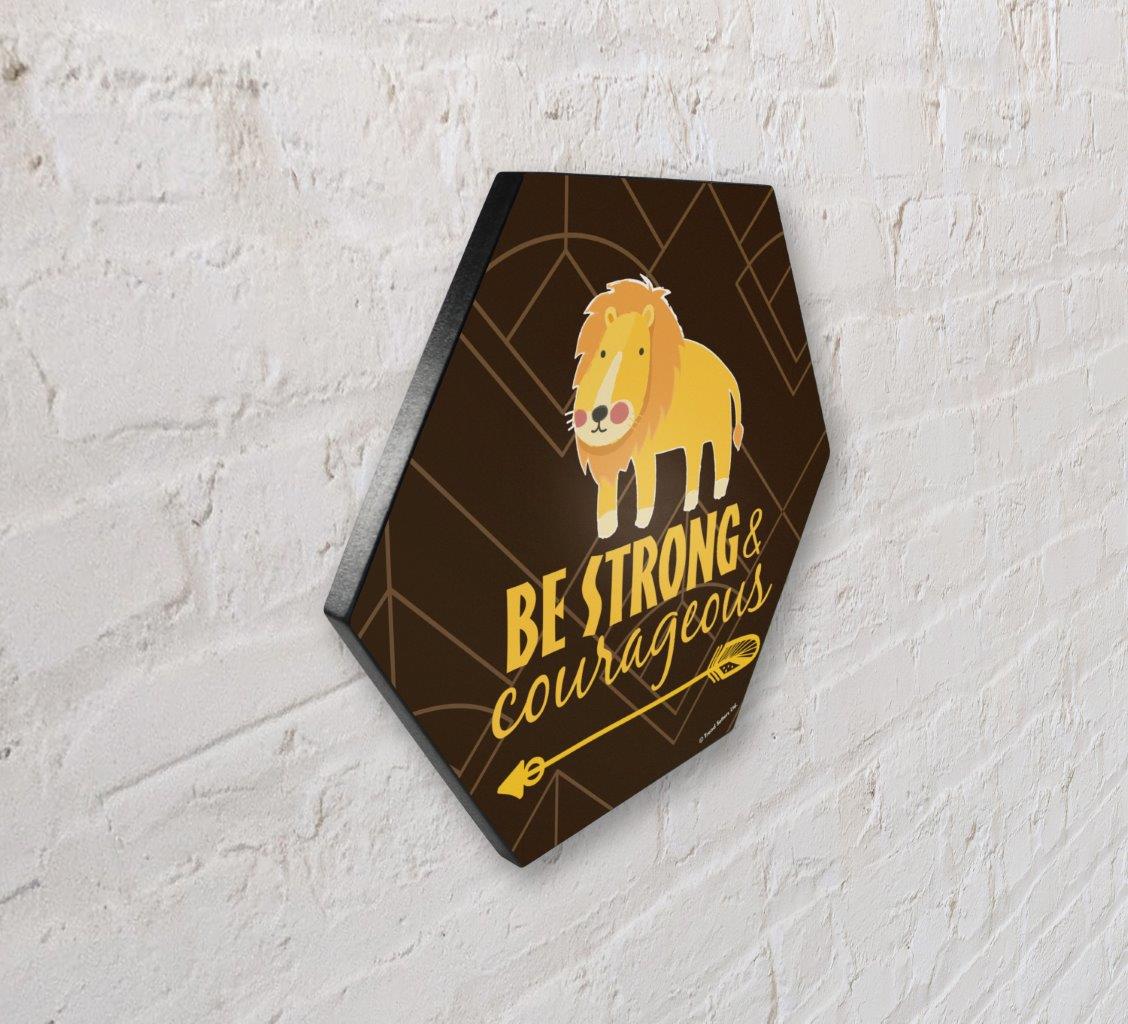 Trend Setters Original (Lion Quote) 11.5" X 10" KNEXAGON Wood Print