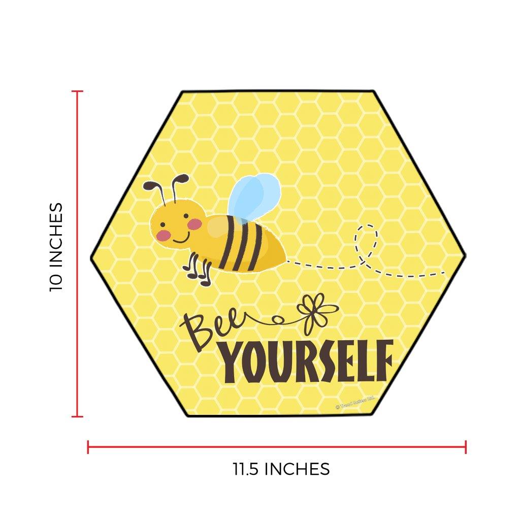 Trend Setters Original (Bee Quote) 11.5" X 10" KNEXAGON Wood Print
