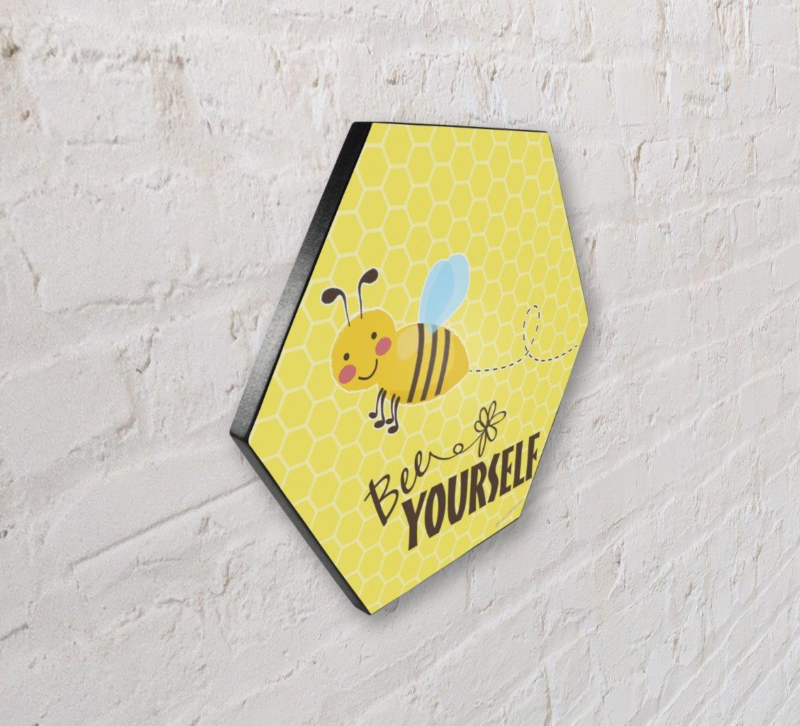 Trend Setters Original (Bee Quote) 11.5" X 10" KNEXAGON Wood Print