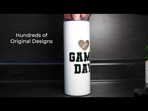 Sports Collection (Rugby Number - Personalized) 20oz Stainless Steel Tumbler with Straw