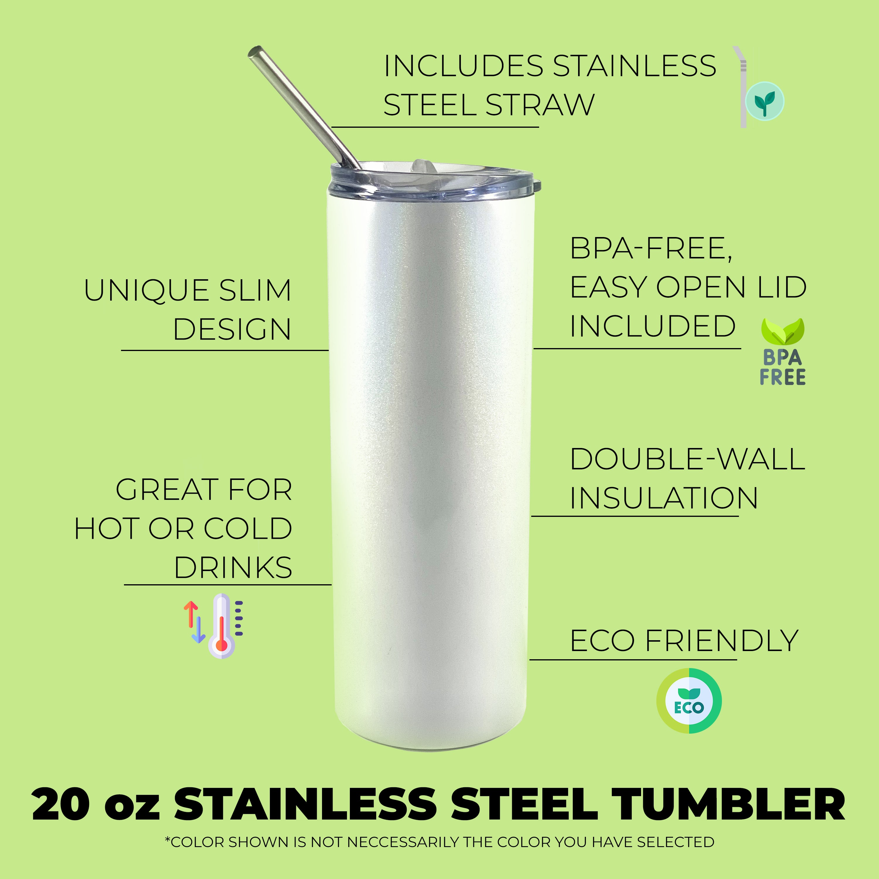 Sports Collection (Hockey Mom - Personalized) 20 oz Stainless Steel Travel Tumbler with Straw