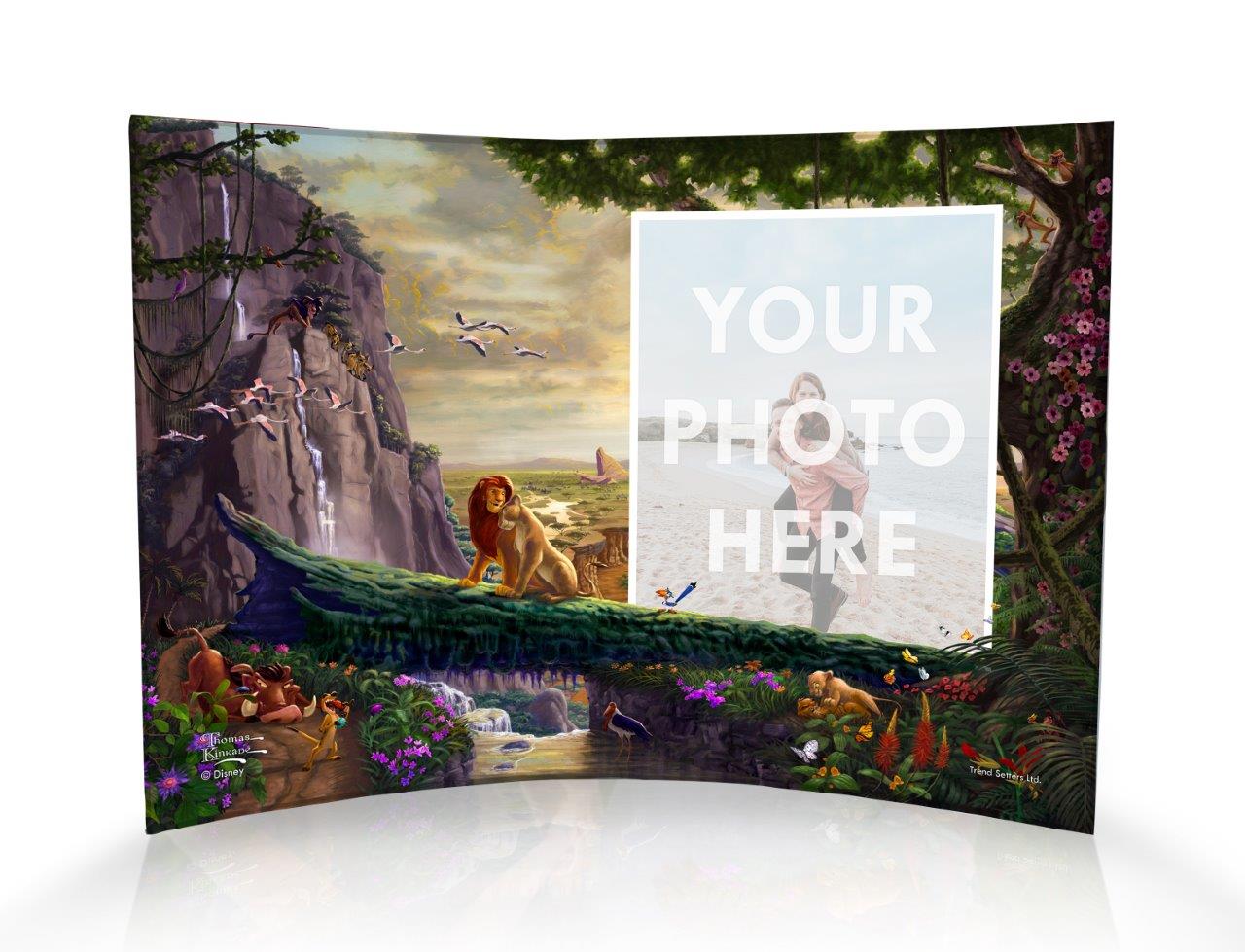 Disney (Lion King Return to Pride Rock - Personalized) 10" x 7" Curved Acrylic Print