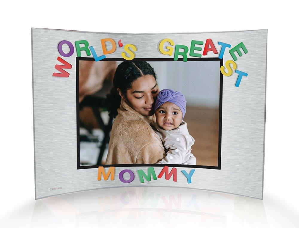 Mother's Day Collection (World's Greatest Mom - Personalized)  10" x 7" Curved Acrylic Print