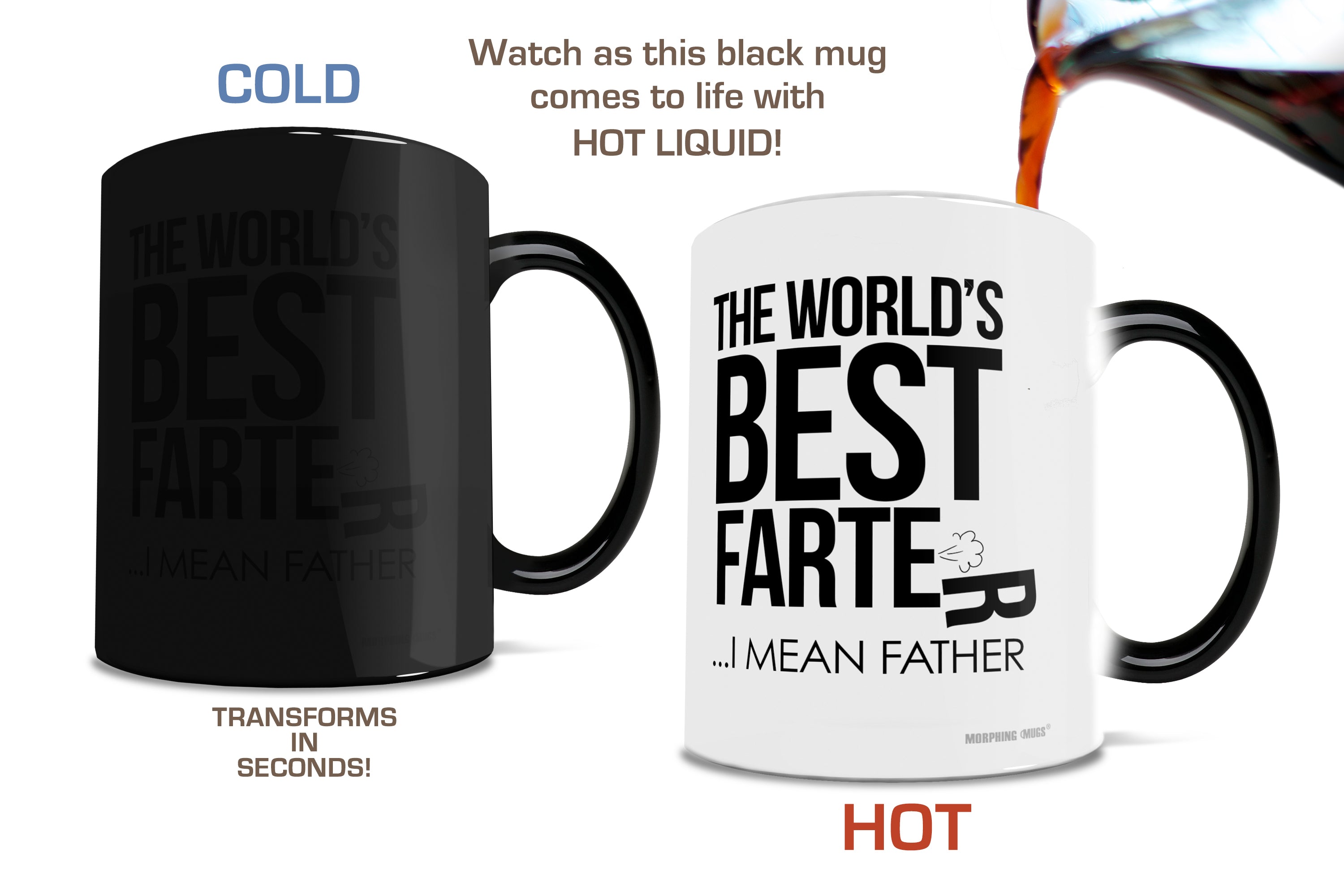 Parent Collection (The World's Best Farter) 11 oz Morphing Mugs® Heat-Sensitive Mug