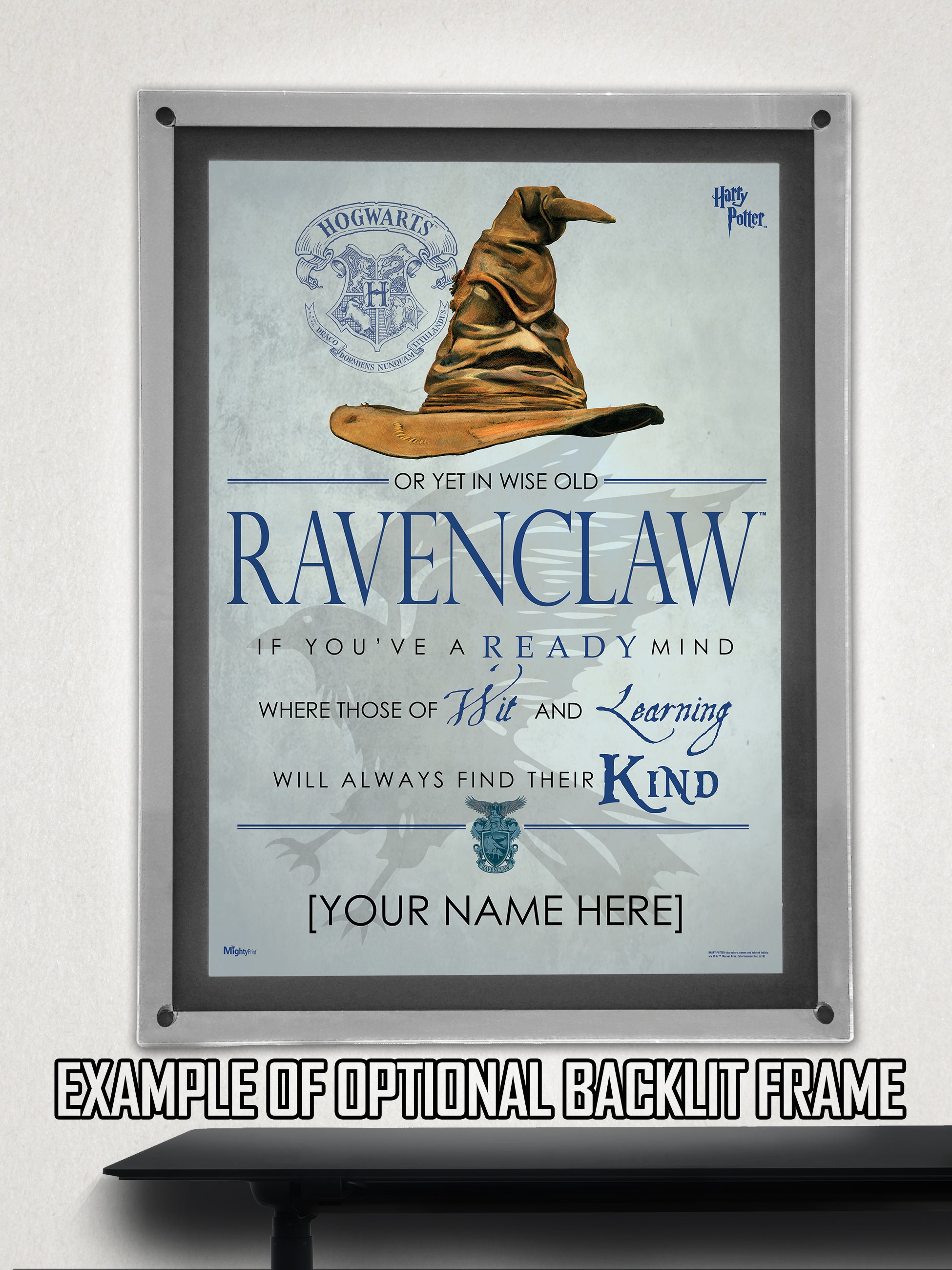 Harry Potter (Ravenclaw Sorting Hat Poem - Personalize with Name) MightyPrint Wall Art