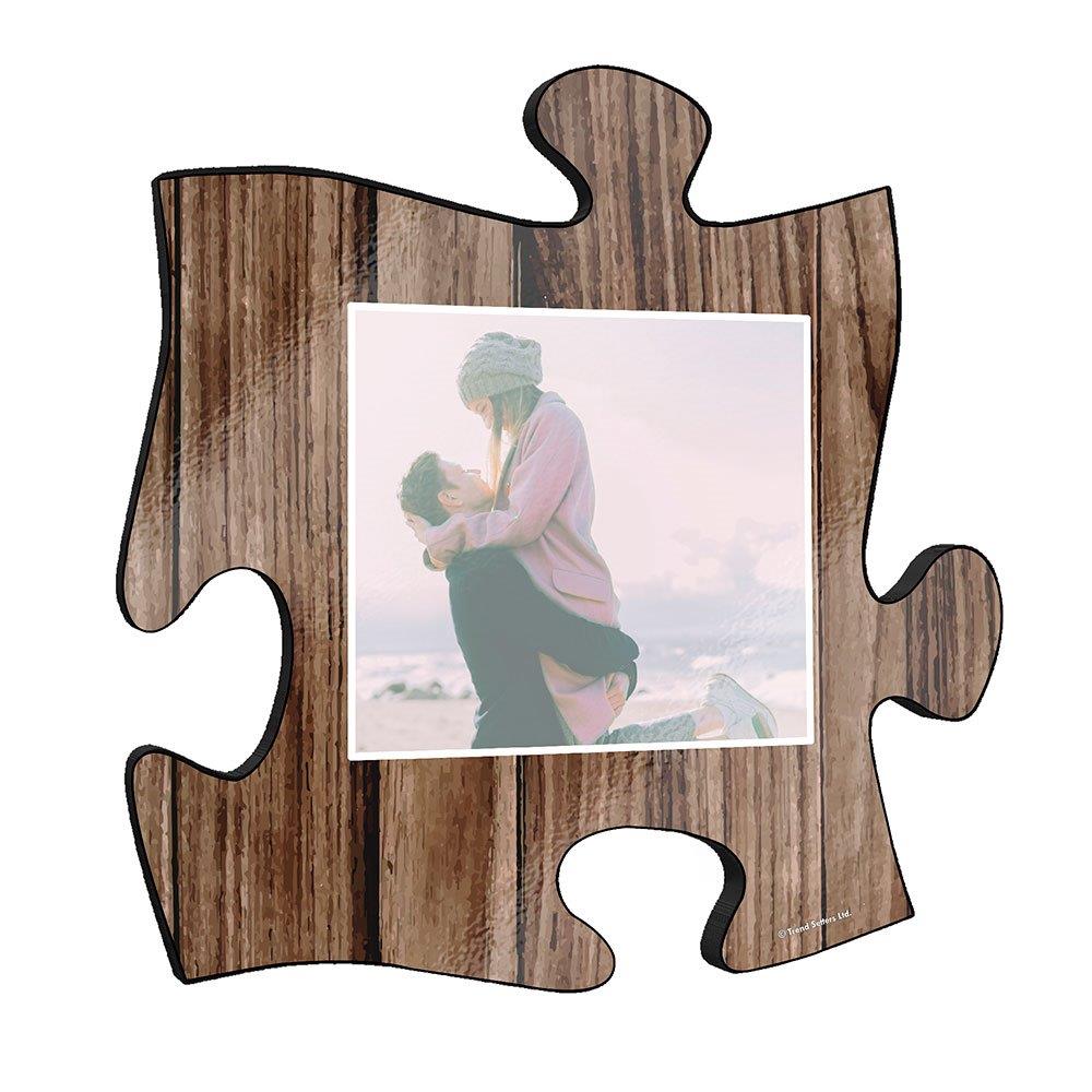 Family Collection (Every Family Has A Story - Brown - Upload) Puzzle Piece KNEXAGON™ Wood Print