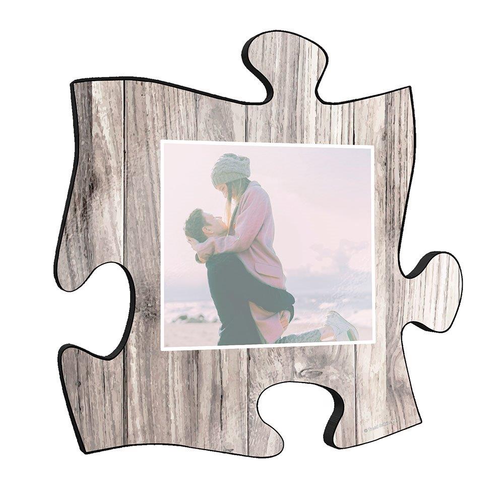 Family Collection (Every Family Has A Story - White - Upload) Puzzle Piece KNEXAGON™ Wood Print