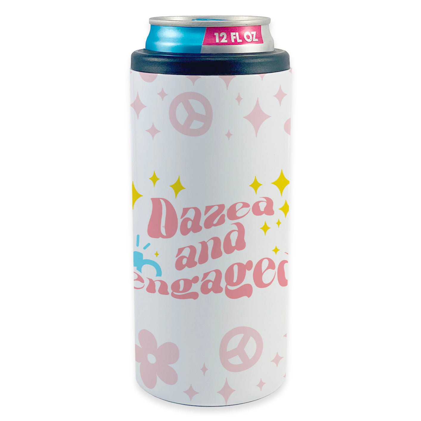 Bridal Party Collection (Dazed and Engaged) 12 oz Stainless Steel Slim Can Cooler