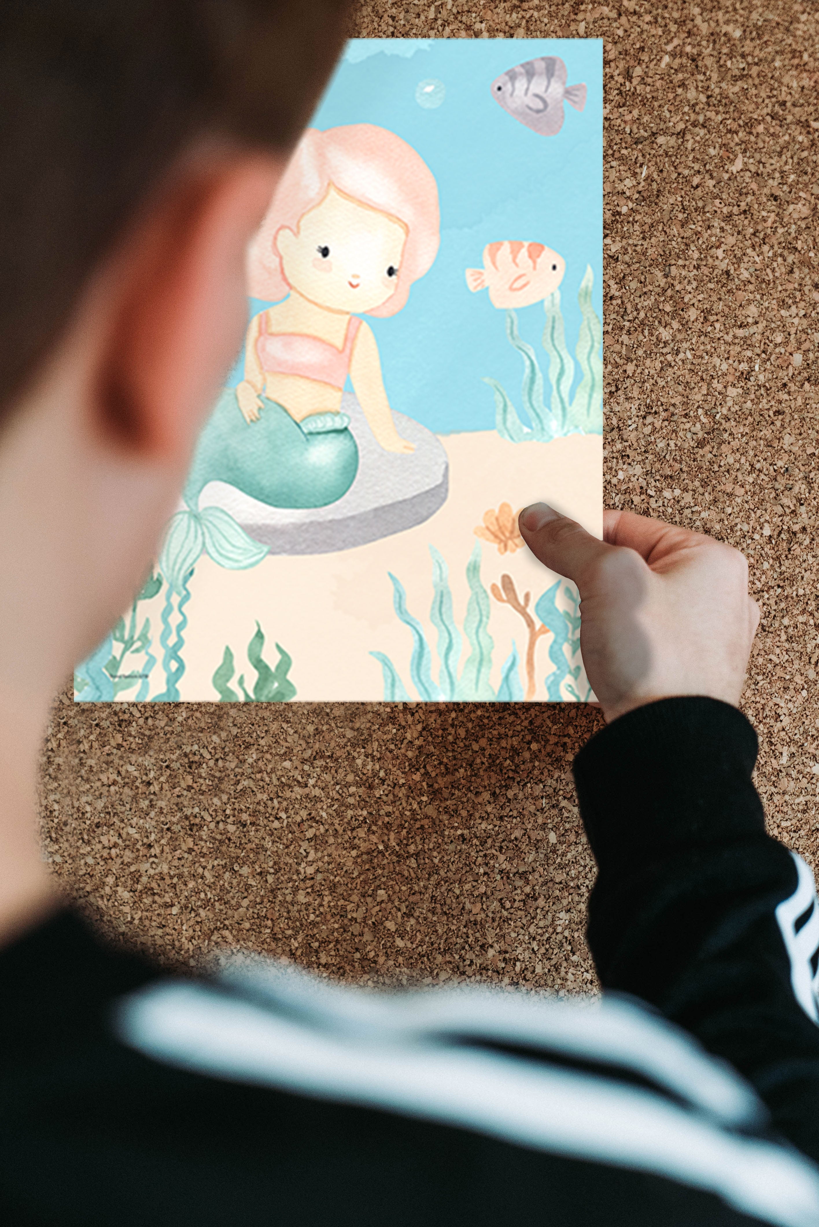 Kids Collection (Mermaids) TrendyPrint™ Wall Art Set of Four