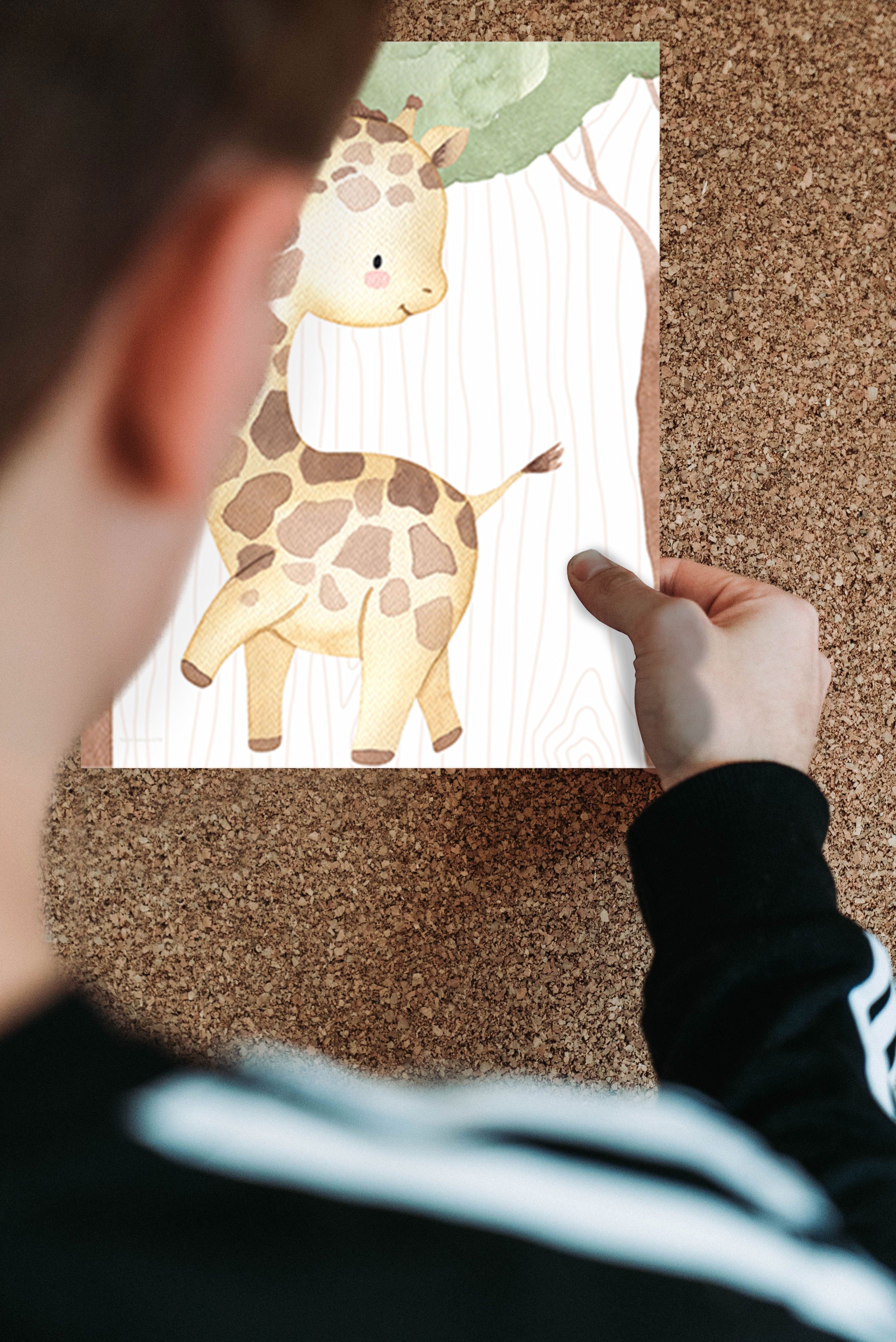 Kids Collection (Safari Animals) TrendyPrint™ Wall Art Set of Four