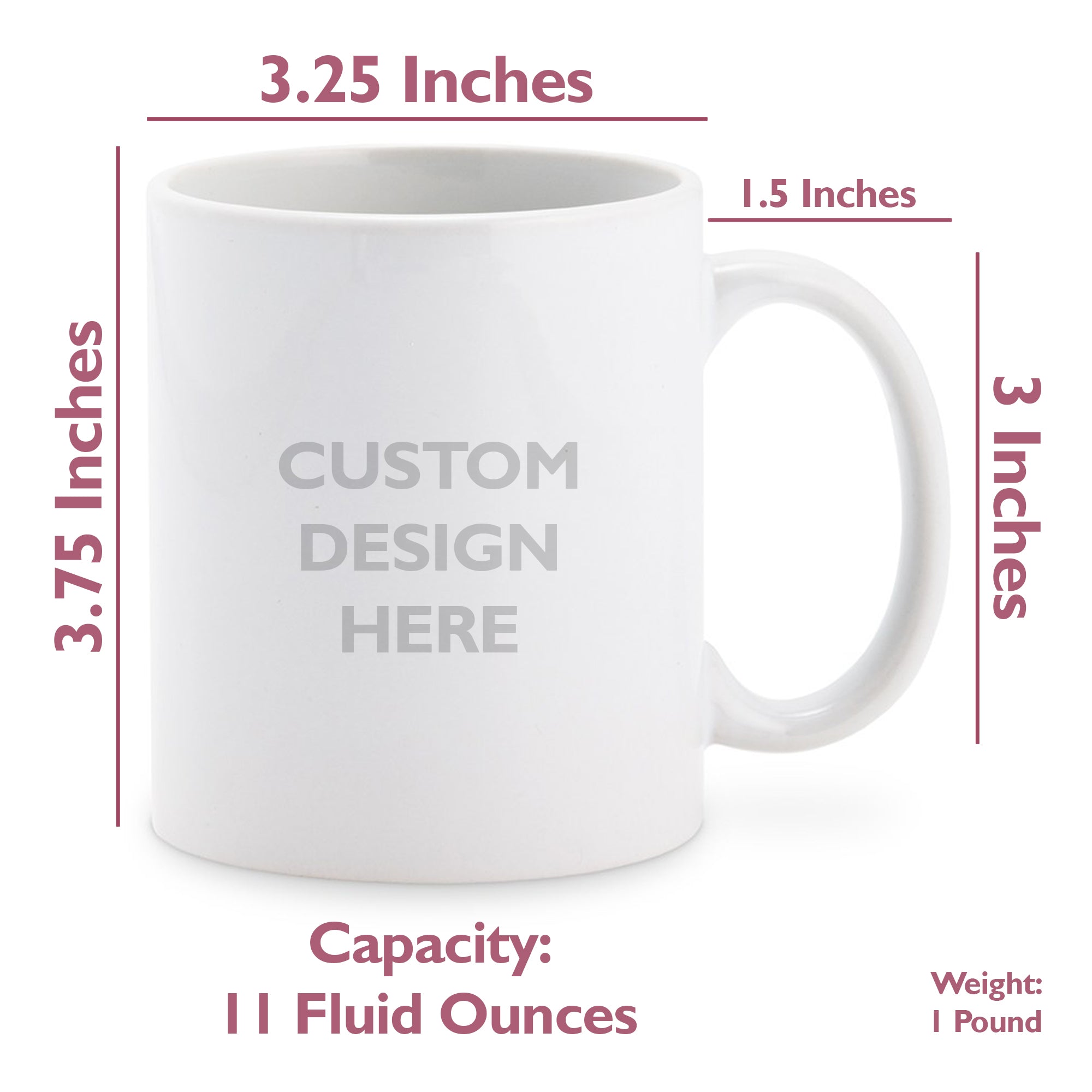 Parents Collection (Happy Father's Day From Your Strongest Swimmer) 11 oz White Ceramic Mug